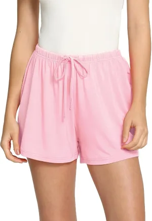 WiWi Bamboo Visose Pajama Shorts for Women Soft Sleep Bottoms Plus Size Lounge Boxers Pj Sleepwear Bottom S-4X