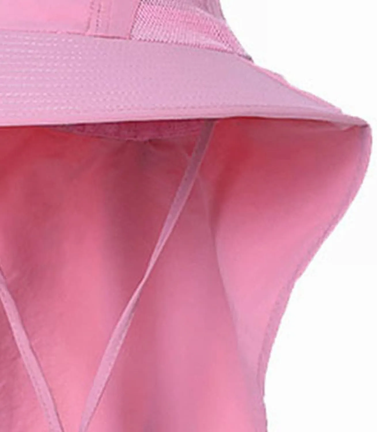 Women Wide Brim Sun Hat Quick Drying Mesh Breathable Bucket Hat Solid Colors Fisherman Cap with Lanyard