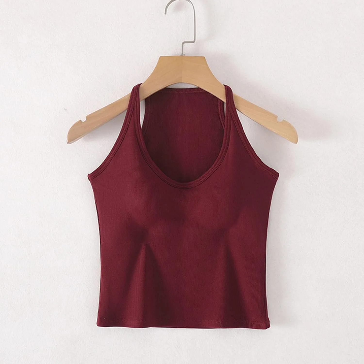 Women's Lounge Camisole Tank Tops Spaghetti Strap Rugular Fit Smooth Soft Athletic Workout Deep V Neck Tanks Shirts