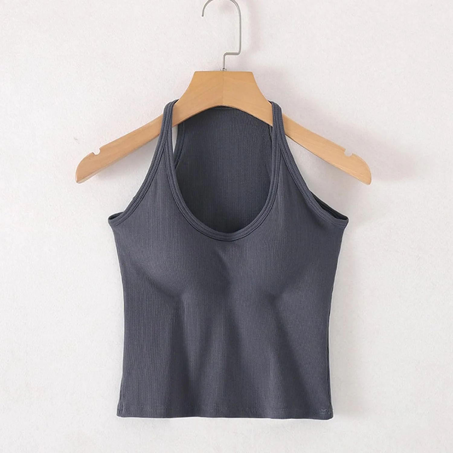 Women's Lounge Camisole Tank Tops Spaghetti Strap Rugular Fit Smooth Soft Athletic Workout Deep V Neck Tanks Shirts
