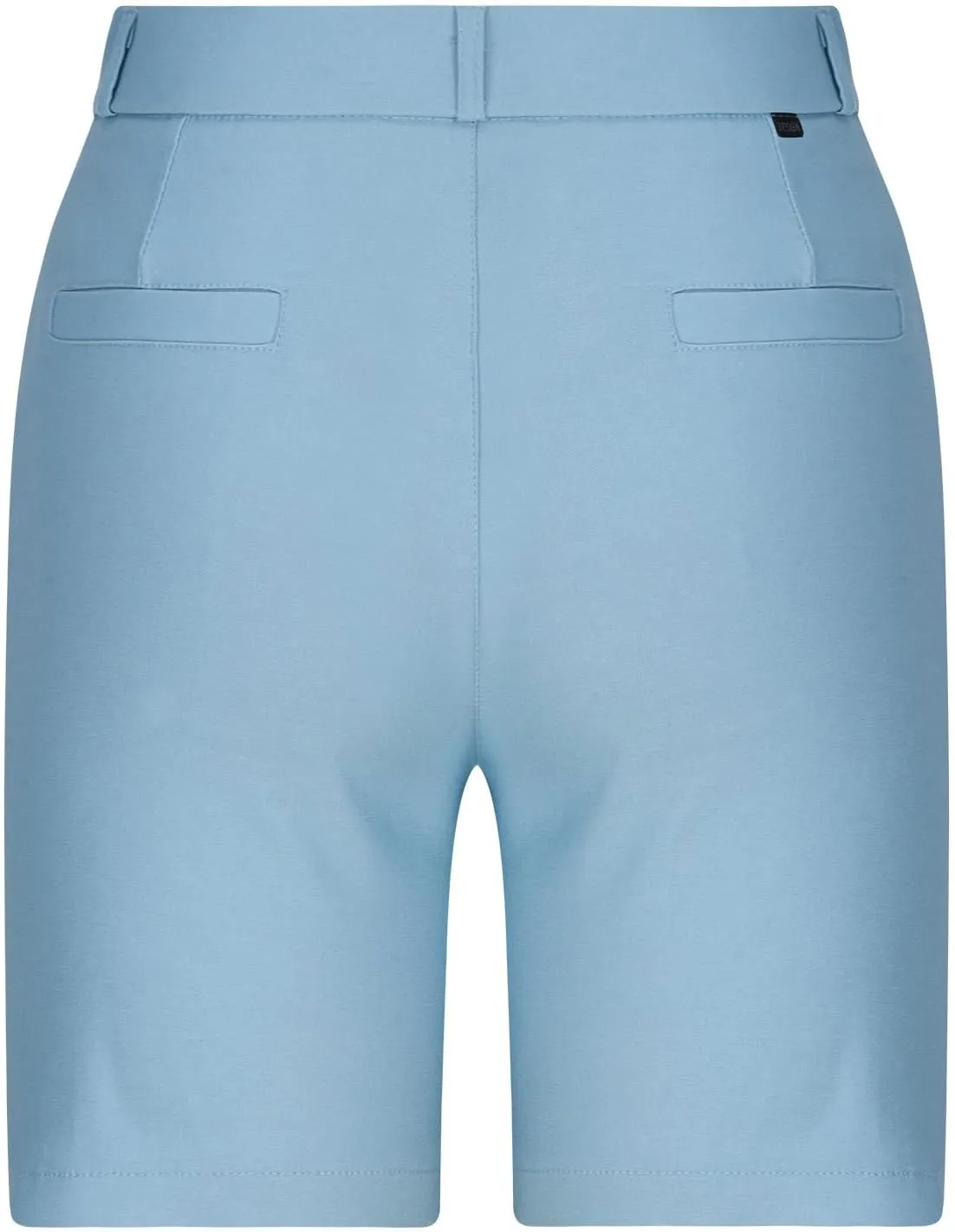 Women's Mid Rise Slim Fit Chino Bermuda Shorts Ultra Lux Comfort Walking Super Comfy Business Casual Pants