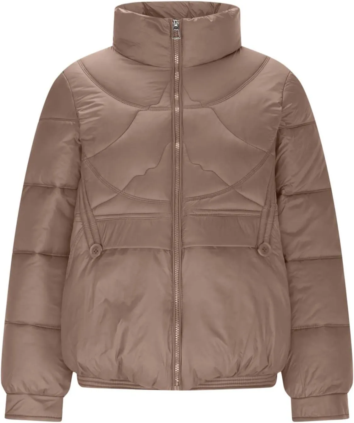 Women's Quilted Lightweight Jackets Fashion Solid Puffer Jackets Coats Winter Warm Down Jackets Puffy Bubble Outerwear