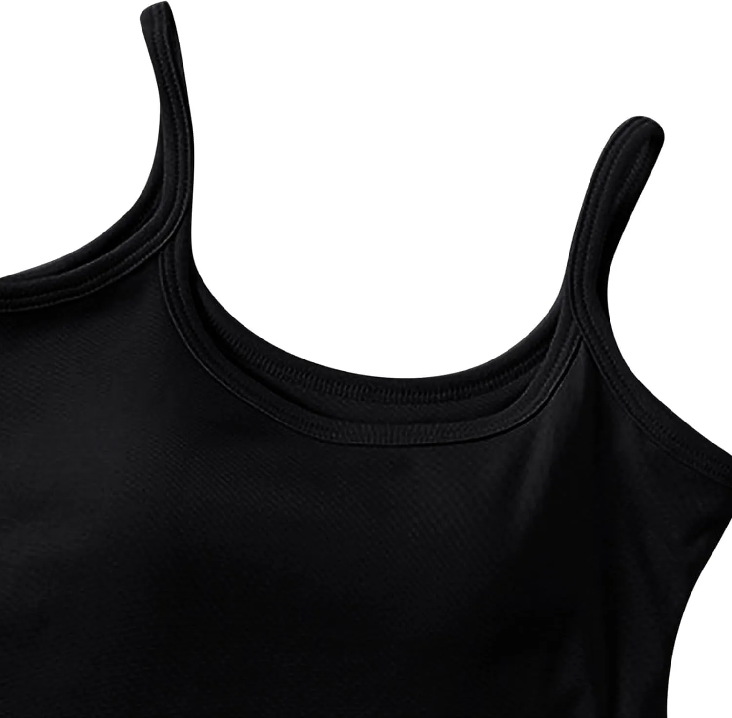 Womens Spaghetti Strap Tank Tops U Neck Pure Soft Smooth Comfort Tanks Trending Fashion Summer Comfy Shirts