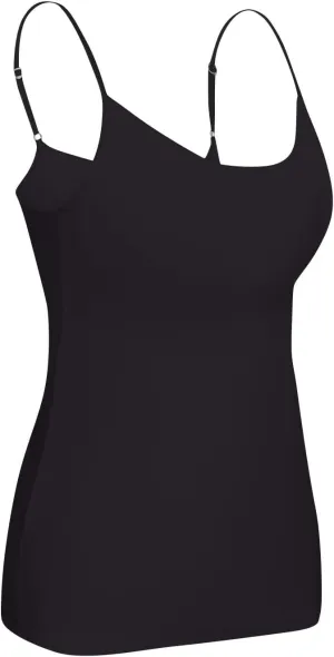 Women's Summer Shelf Bra Camisole Tops Adjustable Spaghetti Strap Cami Tank Cotton Undershirts
