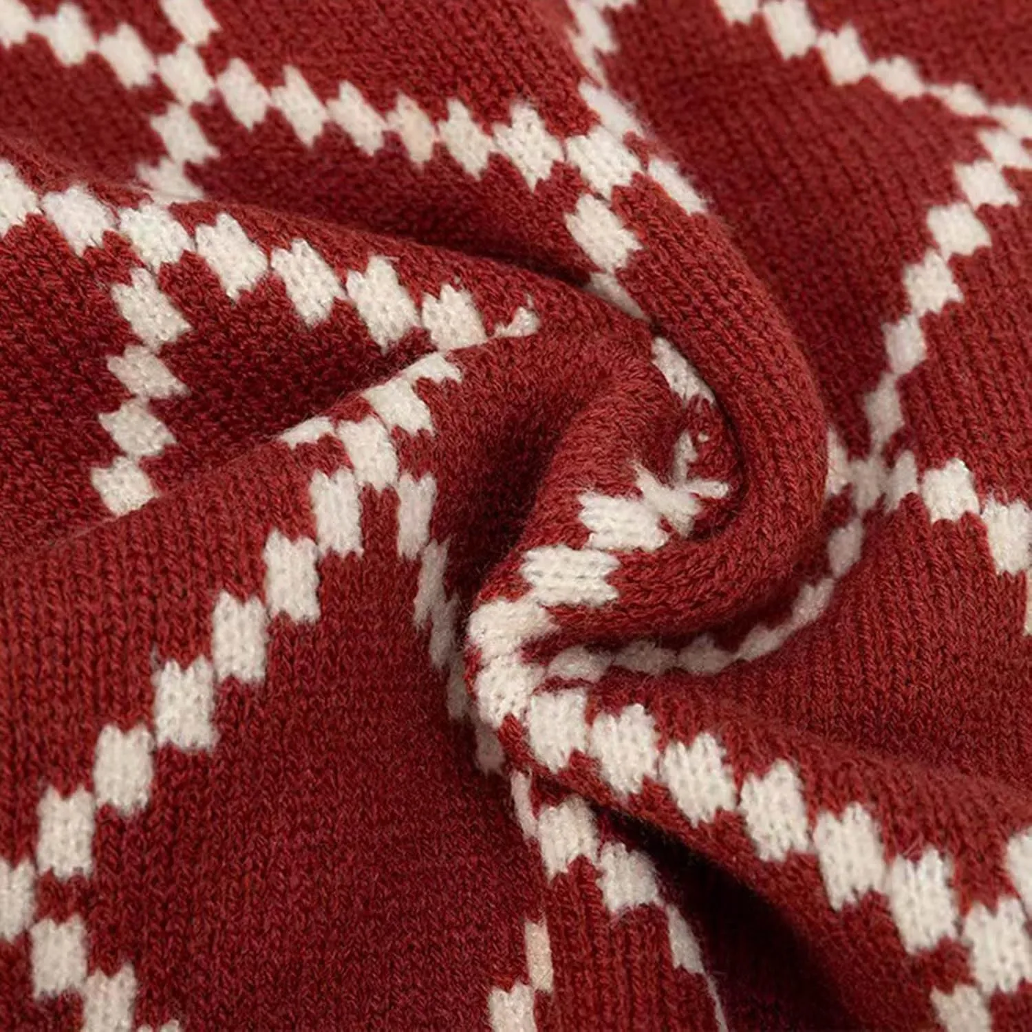 Women's Winter Knitted Large Wraps Soft Cashmere Feel Throw Argyle Scarfs Shawls & Wraps for Christmas