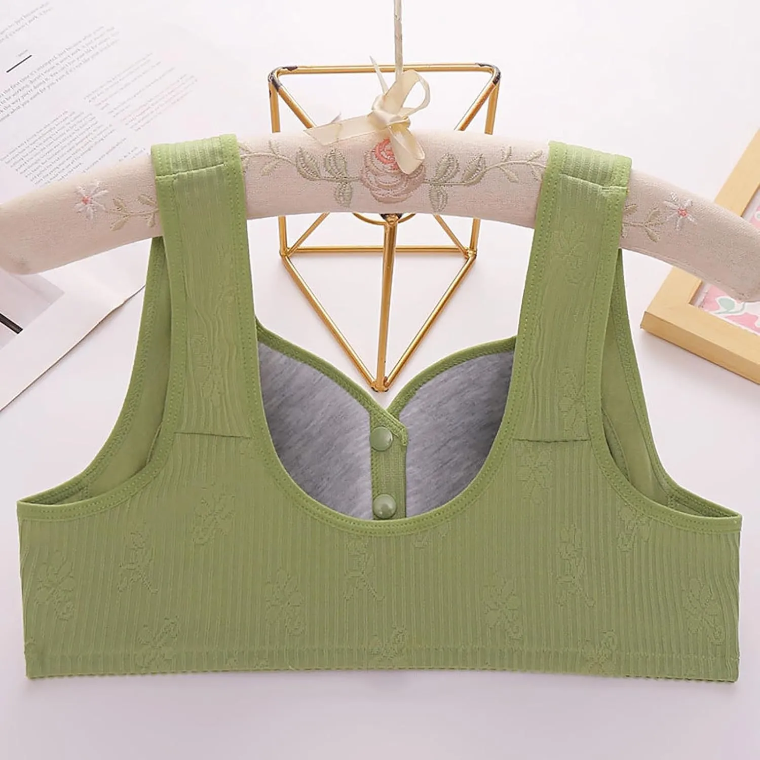 Womens Wireless Full Coverage Bra Everyday Comfort Padded Workout Sleep Bralette
