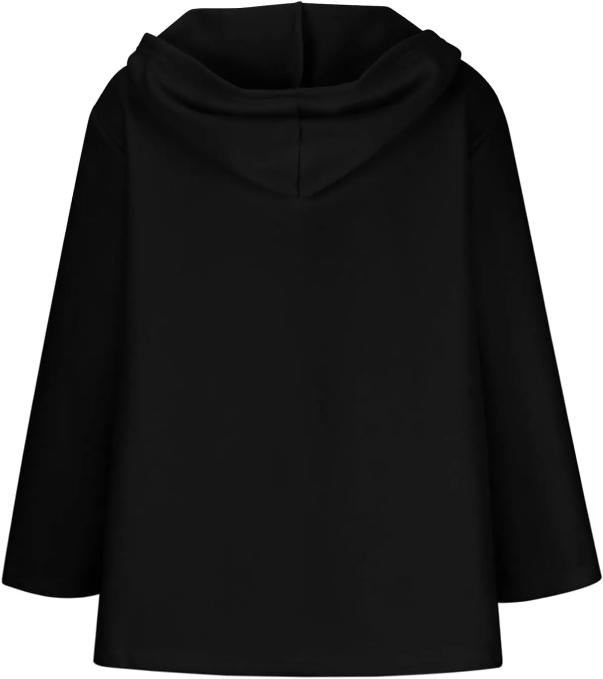 Womens Wool Blend Coats Warm Winter Coats Hooded Classic Casual Long Sleeve Open Front Cardigan Oversized Trench Coats