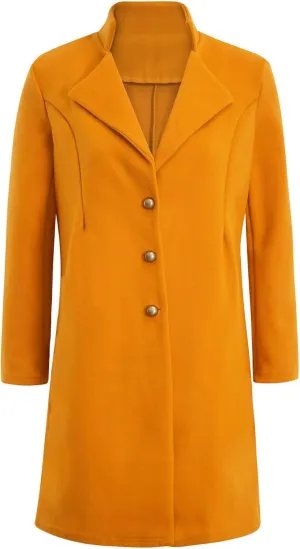 Womens Wool Blend Trech Coat Winter Coats Mid Long Wool Coats Oversized Trench Coats Jackets