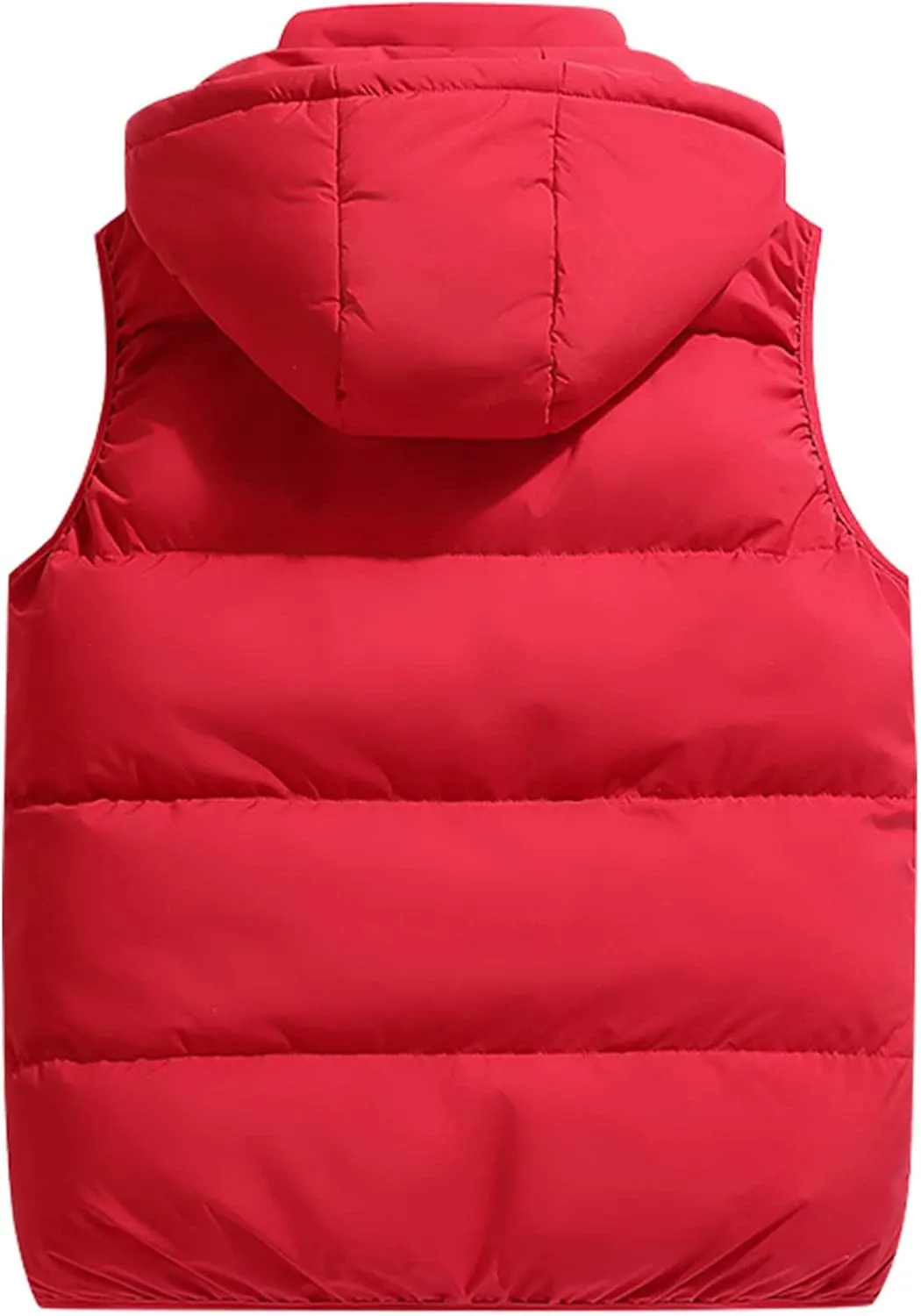 Ymosrh Mens Casual Winter Vest Lightweight Water Resistant Quilted Hooded Puffer Vest Jacket Fall Coat with Hood, S-2XL