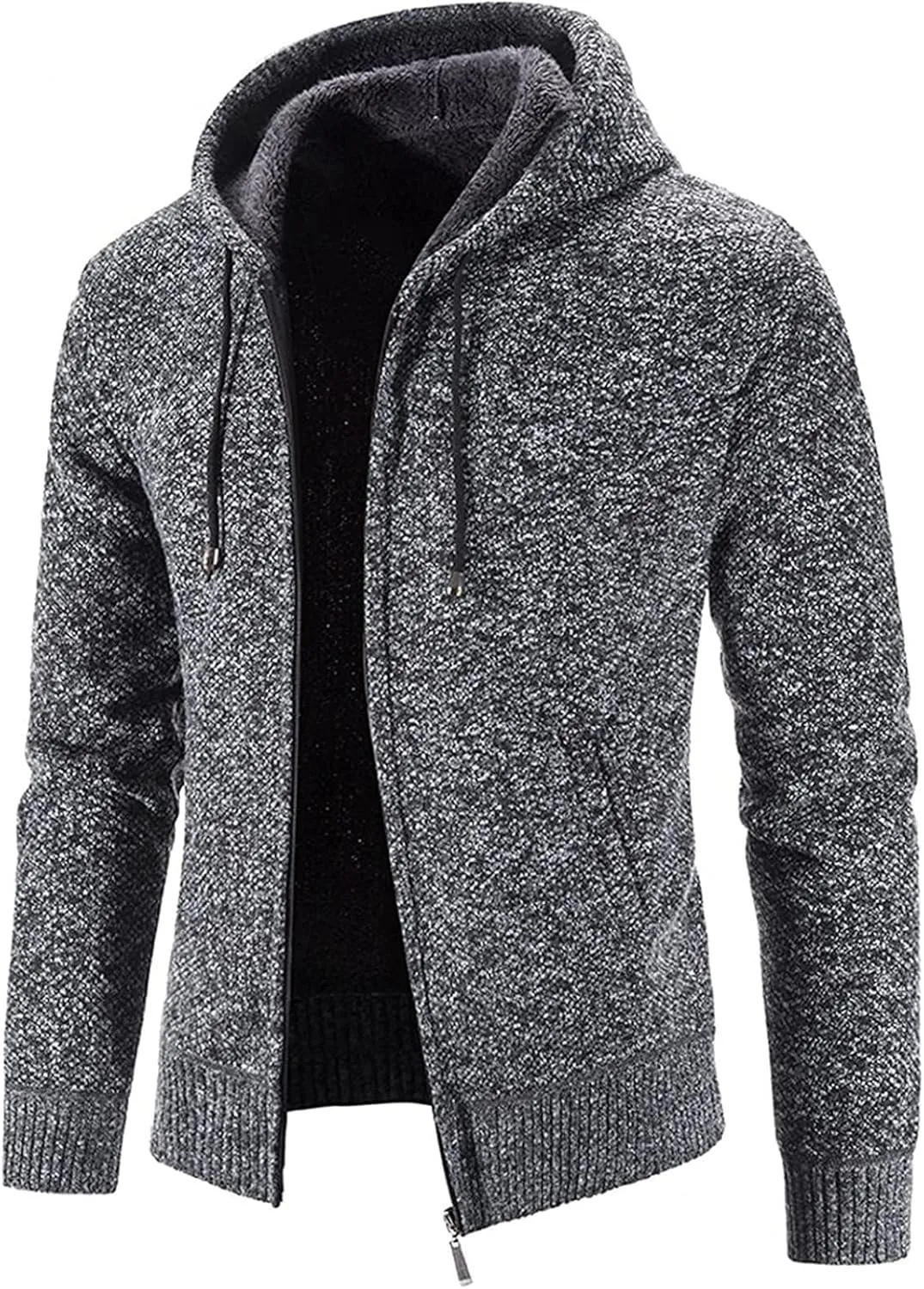 Ymosrh Mens Jackets Men's Fashion Leisure Long Sleeve Warm Solid Color Hooded Jackets Tops Jackets