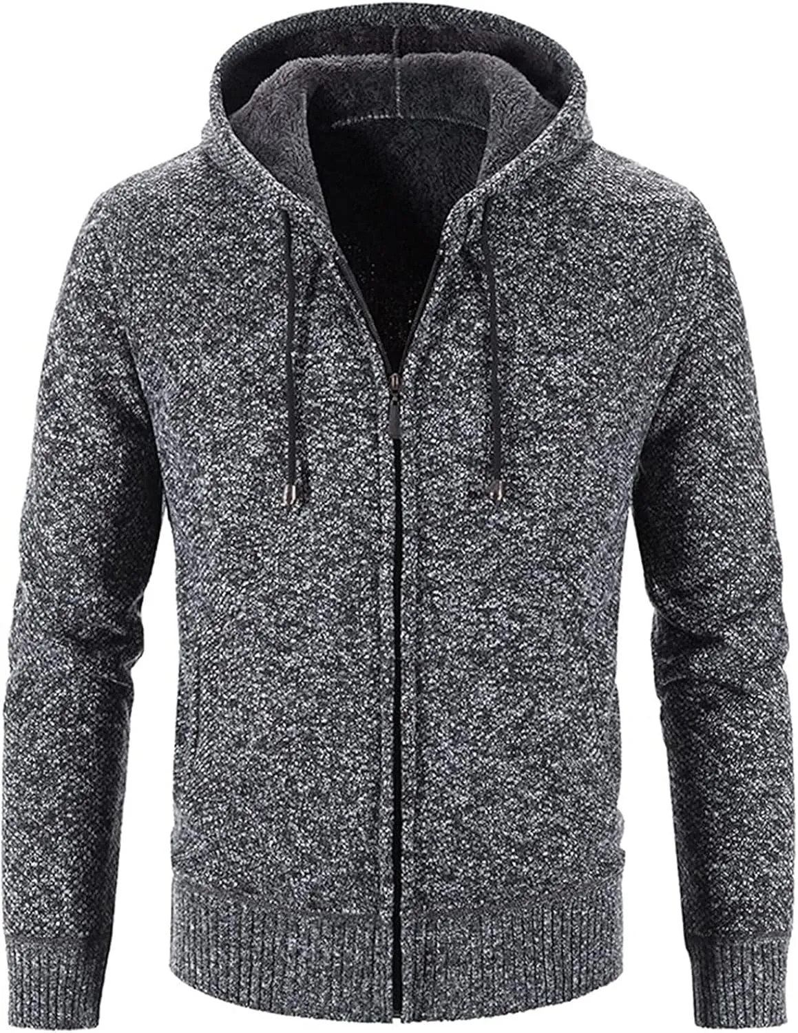 Ymosrh Mens Jackets Men's Fashion Leisure Long Sleeve Warm Solid Color Hooded Jackets Tops Jackets