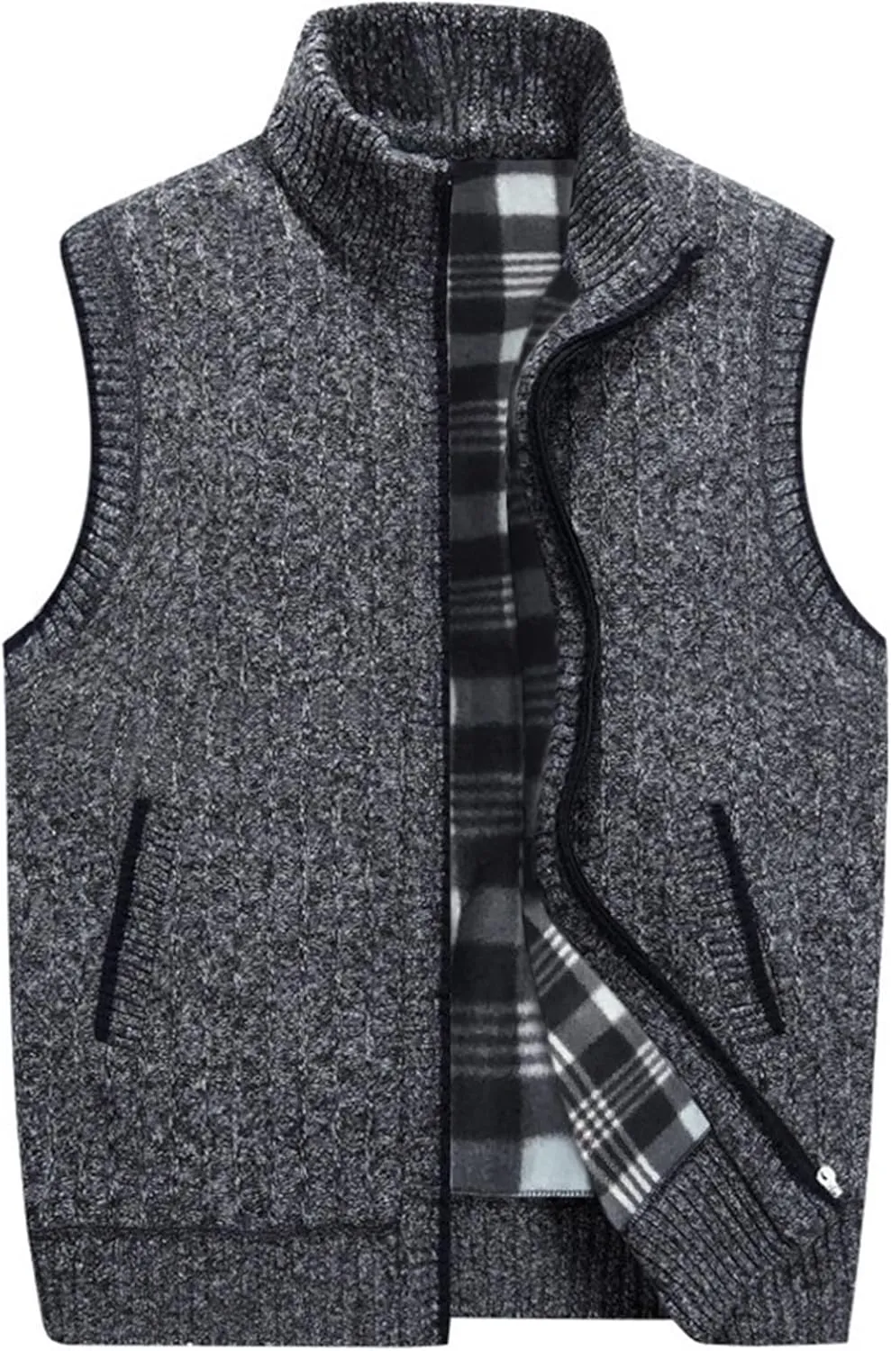 Ymosrh Men's Puffer Vest Packable Golf Vest Warm Outdoor Sleeveless Jacket for Hiking Travel Running Casual Vest, M-4XL