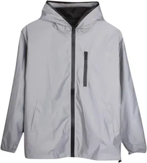 Ymosrh Women's Mens Winter Jackets Reflective Jacket Men/Windbreaker Hooded Streetwear Coat for Men
